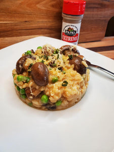 Papa's Pepper Spicy Mushroom Risotto