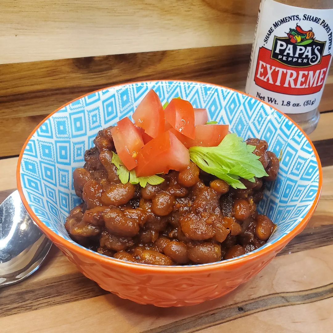 Papa's Pepper Sweet and Spicy Baked Beans